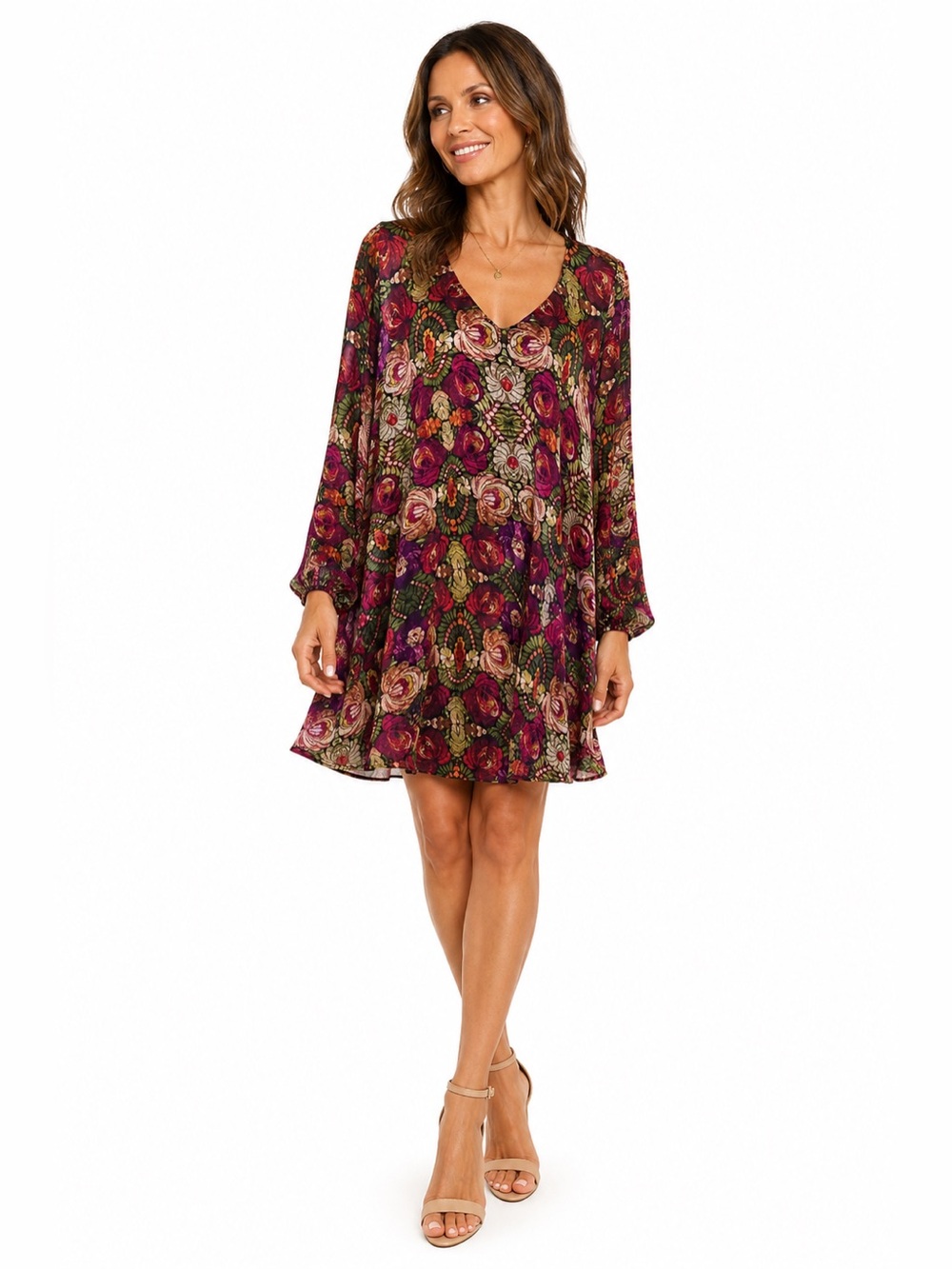 Show Me Your Mumu Donna Michelle Wild Jewels Tunic Size Large